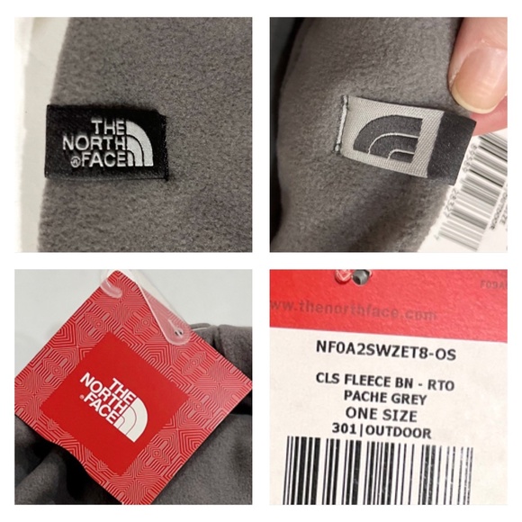 NWT The North Face Pache Grey Classic Fleece Beanie - Picture 8 of 12